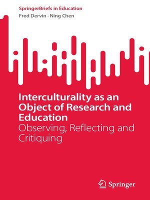 cover image of Interculturality as an Object of Research and Education